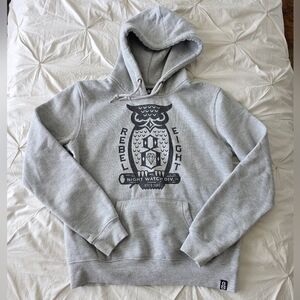 Rebel 8 Owl Gray Hoodie